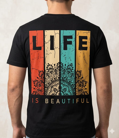 Back Life printed tshirt